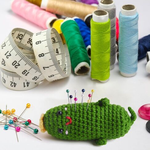 وسادة دبوس عباد الشمس ، و pincushions المحبوك المصنوع يدويًا ، وملحقات إبرة لخياطة خياطة خياطة ، أو مصنوعات DIY أو ديكور المرقعة in Kuwait