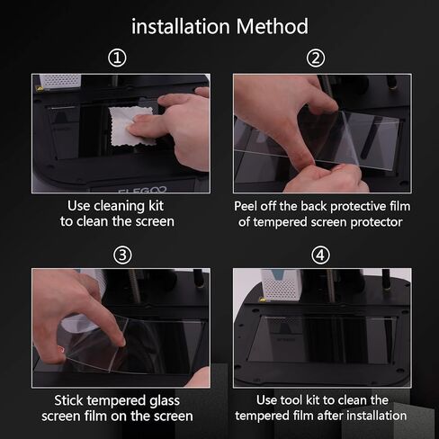 3 قطع واقي شاشة من الزجاج المقسى لـ Saturn 2، Saturn 3، غشاء واقي شاشة طابعة ثلاثية الأبعاد مضاد للخدش ومضاد للتسرب لـ Elegoo Saturn 2، Saturn 8K، Saturn 3/Ultra، Saturn 4/Ultra in Kuwait