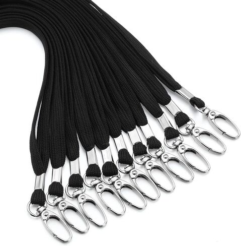 Harloon 300 Pcs Lanyards Bulk Badge Lanyards Flat Lanyards for ID Badges with Swivel Hook Clips Card Name Tag in Saudi Arabia