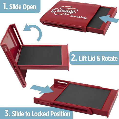 ExtraMark Arts & Crafts Stamp Pad, with SnapTight Foldable Lid - Size 2 - Gray Color in Kuwait