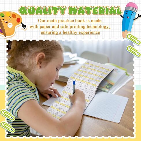 Ireer Double Digit Math Problem Workbook Double Digit Addition and Subtraction One Page a Day for Grades 1-3 Simply Tear Off on Page a Day for Math Repetition Drills Addition and Subtraction Workbook in Saudi Arabia