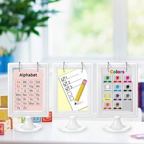 GEELIN 1 PCS 4 × 6 بوصة مرساة مصغرة حامل سطح المكتب مخطط مخطط تخزين بطاقة مزدوجة الجوانب لعقد منظمة بطاقة أبجدية المفردات القراءة ألعاب الصوتيات الإملائية in Saudi Arabia