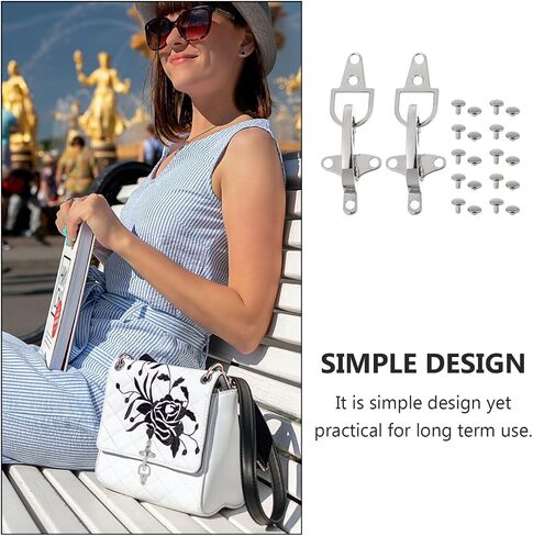 4 pairs Snap Decorative Clothing with Side Connector Clasp Buckle Back of Zinc Release Clips Decoration in Kuwait