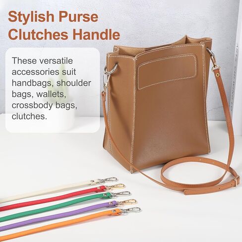 حزام Patikil جلد محفظة استبدال 47 بوصة ، PU قابلة للتعديل الكتف حزام Crossbody مع الأجهزة الفضية لحقيبة الكتف in Saudi Arabia