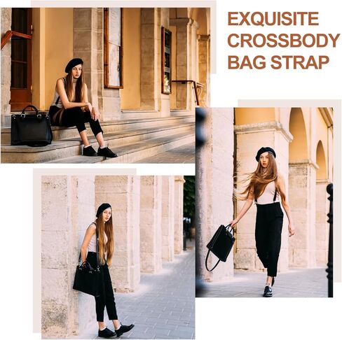 حزام Patikil جلد محفظة استبدال 47 بوصة ، PU قابلة للتعديل الكتف حزام Crossbody مع الأجهزة الفضية لحقيبة الكتف in Saudi Arabia