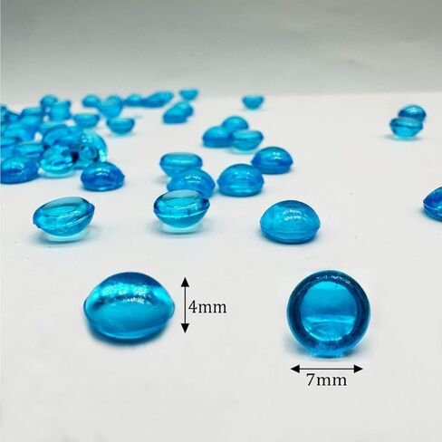 7mm 3500PCS Acrylic Flat Marbles Decorative Gems，Vase Fillers Beads for Wedding,Floral Arrangement,Aquarium Fish Tank Decor,Candle Holder in Kuwait