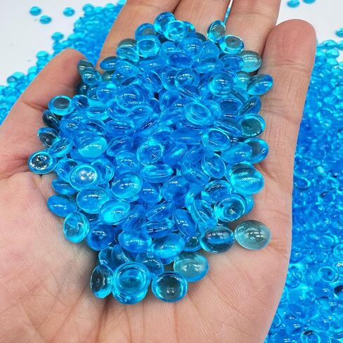 7mm 3500PCS Acrylic Flat Marbles Decorative Gems，Vase Fillers Beads for Wedding,Floral Arrangement,Aquarium Fish Tank Decor,Candle Holder in Kuwait