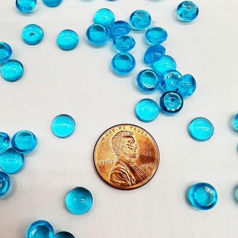 7mm 3500PCS Acrylic Flat Marbles Decorative Gems，Vase Fillers Beads for Wedding,Floral Arrangement,Aquarium Fish Tank Decor,Candle Holder in Kuwait