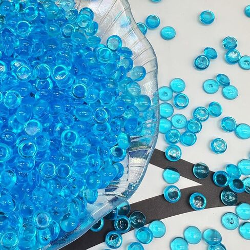 7mm 3500PCS Acrylic Flat Marbles Decorative Gems，Vase Fillers Beads for Wedding,Floral Arrangement,Aquarium Fish Tank Decor,Candle Holder in Kuwait