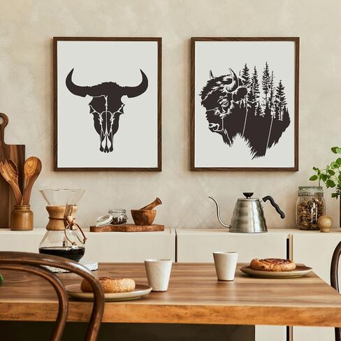 Animal Wood Burning Stencils for Painting 12" Bison Stencil Wildlife Stencils for Crafts T-Shirt Fabric Wood DIY Decor in Kuwait