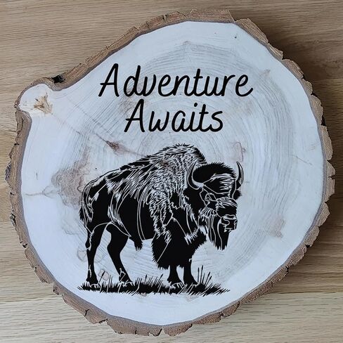 Animal Wood Burning Stencils for Painting 12" Bison Stencil Wildlife Stencils for Crafts T-Shirt Fabric Wood DIY Decor in Kuwait
