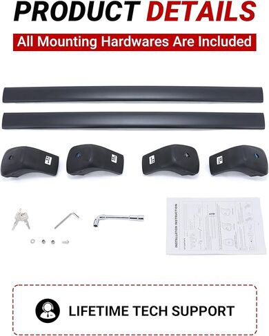 Roof Rack Rail for Chevy Chevrolet Traverse 2018 2019 2020 2021,Heavy Duty Aluminum Cross Bars Cargo Carrier Rooftop Accessories in Kuwait