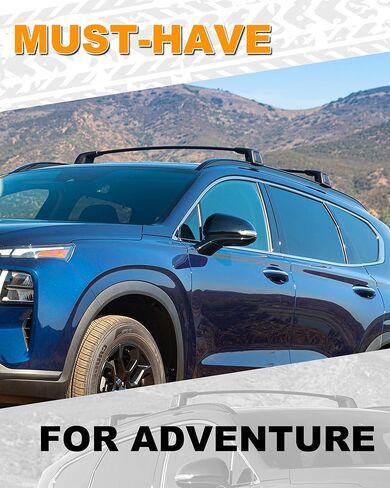 Snailfly Upgraded Crossbar Fit for 2021-2024 Hyundai Santa Cruz SE SEL Premium Night Limited Roof Rack Top Cargo Carrier Cross bar Aluminum Automotive Exterior Accessories (NOT for Naked Roof) in Saudi Arabia