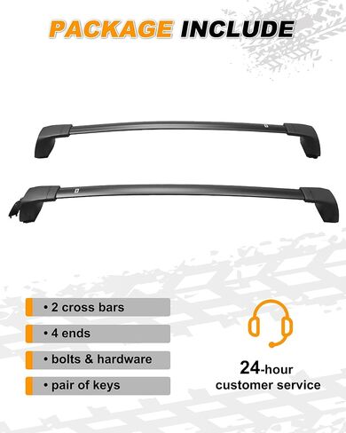 Snailfly Upgraded Crossbar Fit for 2021-2024 Hyundai Santa Cruz SE SEL Premium Night Limited Roof Rack Top Cargo Carrier Cross bar Aluminum Automotive Exterior Accessories (NOT for Naked Roof) in Saudi Arabia