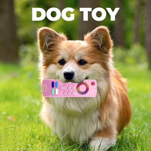 2Pcs Puppy Teething Toys, TV Remote Control Shape Dog Chew Toys for Boredom&Stimulation&Training and Cleaning Teeth,BPA-Free(Black+Grey) in Saudi Arabia
