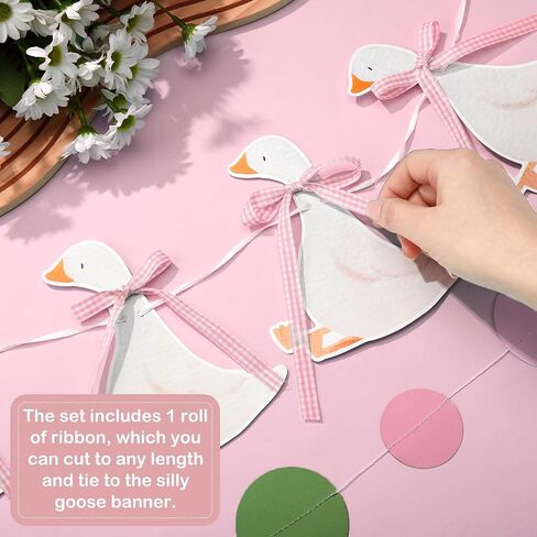 Janinka 3 Pcs One Silly Goose Banners Garlands One Silly Goose Birthday Party Decorations for Baby Shower Birthday Photo Props Themed Party Supplies(Blue) in Saudi Arabia
