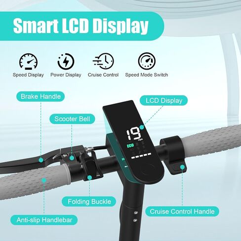 Electric Scooter Adults, Max 16 Mph & 10-15 Miles Range E-Scooter, Commuting Sport Scooter with APP Control, Powerful 350W 8.5" Solid Tires Foldable Electric Scooters (JS01-16mph-S) in Saudi Arabia
