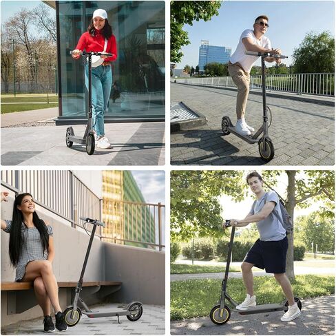 Electric Scooter Adults, Max 16 Mph & 10-15 Miles Range E-Scooter, Commuting Sport Scooter with APP Control, Powerful 350W 8.5" Solid Tires Foldable Electric Scooters (JS01-16mph-S) in Saudi Arabia