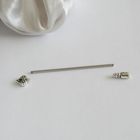 16G مفتاح ثقب المجوهرات الصناعية الفولاذ الجراحي، ثقب شريط القلب الصناعي، المجوهرات الصناعية للنساء والرجال in Kuwait