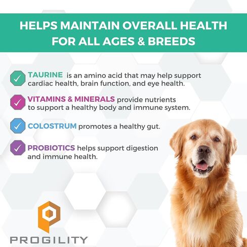 Nootie Progility Mini Multivitamin للكلاب الصغيرة، مكمل متعدد الفيتامينات للكلاب مع توراين، 60 مضغ ناعم لكل حاوية in Saudi Arabia