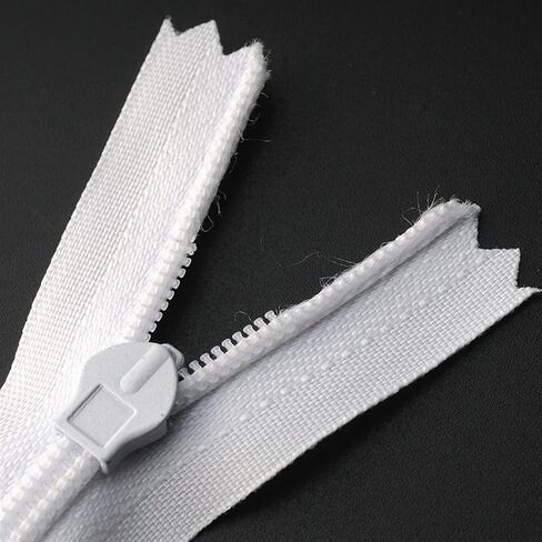 mdingbao-zippers 3# 5pcs سحابات غير مرئية مزدوجة الرأسين لخياطة سستة ملابس الرضاعة الطبيعية لقماش نايلون الملابس ، قوية وقوية (اللون: أبيض 150 سم N1 ، الحجم: 60 سم) in Saudi Arabia