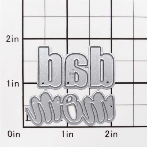 Dzixy Shadow Word Hello Dies Metal Cutting Dies for Card Making Kiting Paper Die Cuts Stet Scrapbook Stencils Supplies Machine Templates in Kuwait