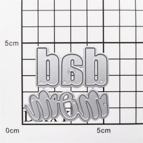 Dzixy Shadow Word Hello Dies Metal Cutting Dies for Card Making Kiting Paper Die Cuts Stet Scrapbook Stencils Supplies Machine Templates in Kuwait