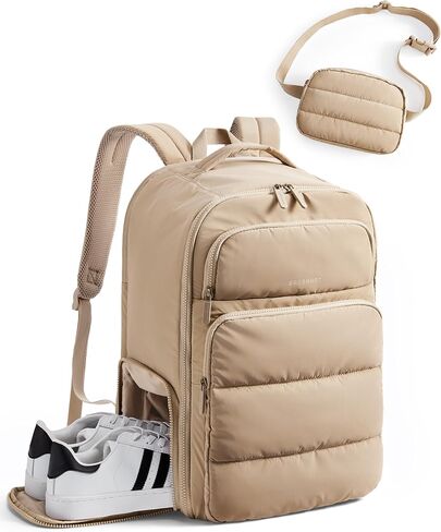 BAGSMART Travel Laptop Backpack Women, 17.3 Inch Carry On Backpack Flight Approved, Personal Item Backpack Travel Bag, 35L Water Resistant Casual Daypack, Camer in Saudi Arabia