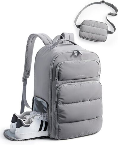 BAGSMART Travel Laptop Backpack Women, 17.3 Inch Carry On Backpack Flight Approved, Personal Item Backpack Travel Bag, 35L Water Resistant Casual Daypack, Camer in Saudi Arabia