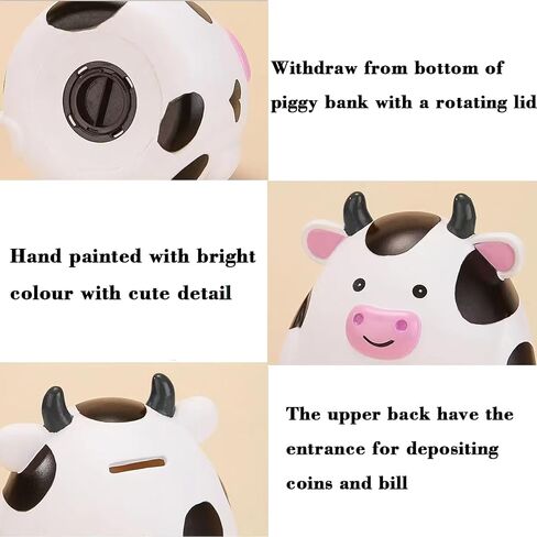 Duck Piggy Bank for Kids, Unbreakable Money Coin Bank for Boys and Girls, Great Gifts for Birthday, Easter, Christmas (D) in Kuwait