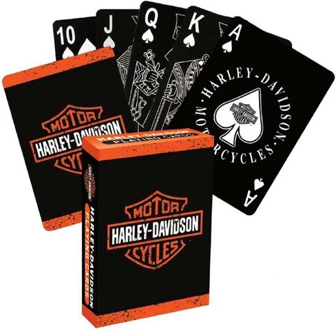Harley -Davidson Bar & Shield Logo Plastic Placo Praild ، Smooth Shuffle - Black in Saudi Arabia