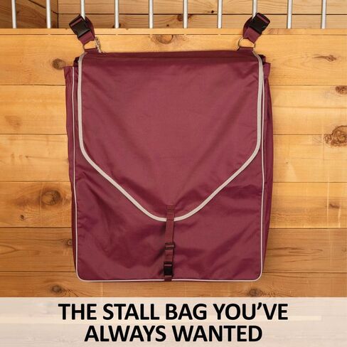 Schneiders Supreme Stall Front Large Horsewear Bag II | Durable 600D Polyester | Teflon Coated | Removable Plexiglass Bottom | Portable & Easy to Hang | Color Black in Kuwait