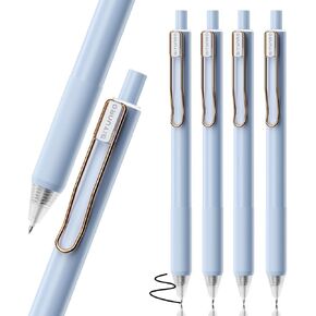 Gel Pens - Black Ink 4pcs 0.5 mm Fine Point Smooth Writing Pen, Office School Supplies