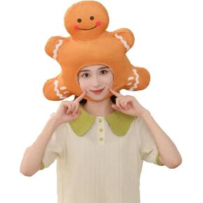 Plush Fruit Headgear Hat Funny Novelty Hat Sleeping Pillow Toy Stuffed Cap Photo Props Warm Cosplay Accessories