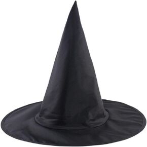 2 PCS Black Witch Hat Wizard Hats Halloween Costume Party Decoration Accessories Easter Hats