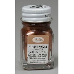 Copper Testors Enamel Plastic Model Paint