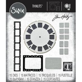 Tim Holtz Sizzix Thinlits Dies - Vault Picture Show - 666602-15 Dies