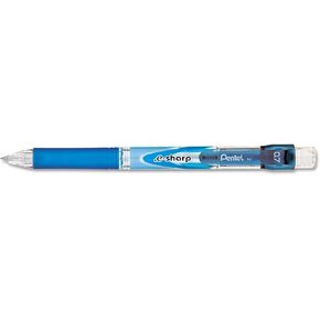 Pentel .e-Sharp Mechanical Pencil, 0.7 mm, Blue Barrel 12 Pk