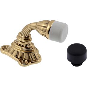 IDH by St. Simons 13200-003 Ribbon & Reed Crane Door Stop, Polished Brass