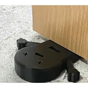 Door Stopper for Floor Upper Door Bottom, Fun and Cute Door Stopper for Carpet Heavy Duty Doors, Door Gaps, Protect Your Floors, Black