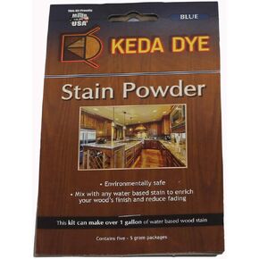 Blue Dye Keda Royal Blue Powder Wood Dye 25 Grams Makes 1 Gallon Blue Stain Color