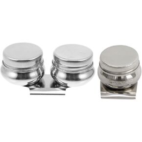 Artibetter 2pcs ألوان مائية الطلاء متين بذر الكتان الغطاس مع غطاء قابل للإزالة للفنانين ومشاريع الطلاء DIY لسهولة التعامل معها