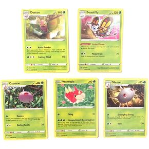 Beautifly & Dustox 008/196 Lost Origin - Pokemon Evolution Card 5 Set - NM