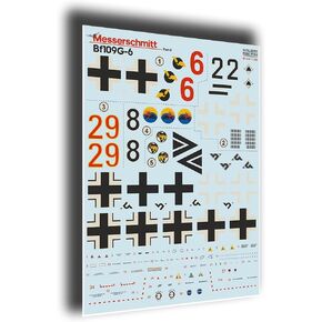 Print Scale 32-035 1/32 Messerschmitt Bf-109 G-6 Part 2 Accessories for Aircraft