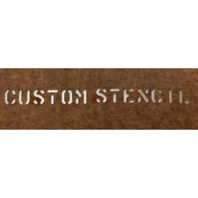 U.S Military Custom Made Oil Board Stencil US Army USMC Marsh 1 inch, Brown
