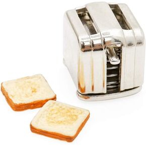 Odoria 1/12 Miniature Toaster with 2 Slices Toast Dollhouse Decoration Accessories