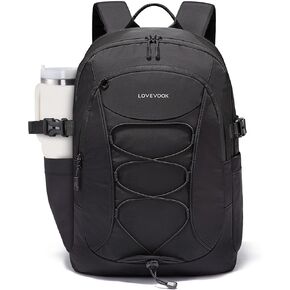LOVEVOOK Laptop Backpack for Women with Pouch Pocket for Large Capacity Cup,15.6 Inch Work Computer Laptop Bag College Teacher Backpack Purse,Lightweight Travel Hiking Overnight Bag,White-Bean Green
