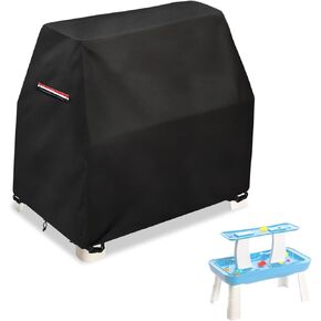 AIickwang Kids Water Table Cover for Step2 Rain Showers & Flow Water Table,Outdoor Waterproof Dustproof Anti-UV Kids Water Play Table Cover,Black