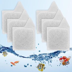 6 Pack Replacement Filter Cartridges XS for Tetra Whisper Extra Small Fish Tanks Filter; Refilled Filter Cartridges XS for Aquarium Kits Less 3 Gallons