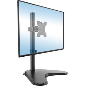 Mount-It! Free Standing Monitor Stand for Desktops | Single Monitor Mount | VESA 75 100 Compatible Displays | Height Adjustable Tilt Swivel Rotating | Fits 21.5 23 24 27 28 29 32 Inch Computer Screen